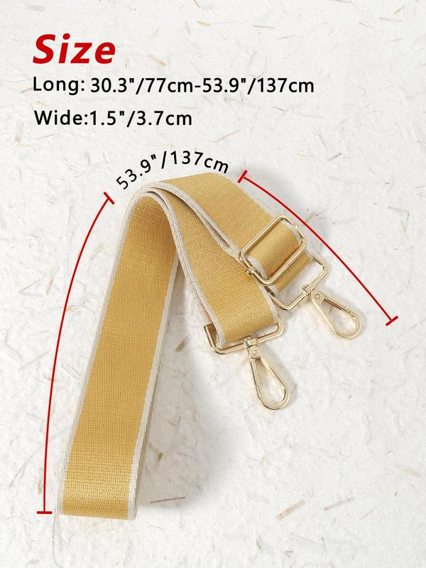 Simple Contrast Binding Design Bag Strap, Adjustable Nylon Bag Strap, Multifunctional Travel Accessory