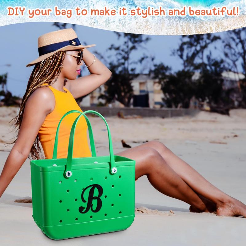 Decorations for Bogg Bag Beach Bag,Bag Accessories for Alphabet Lettering,Bag 3D Printed Alphabet letters