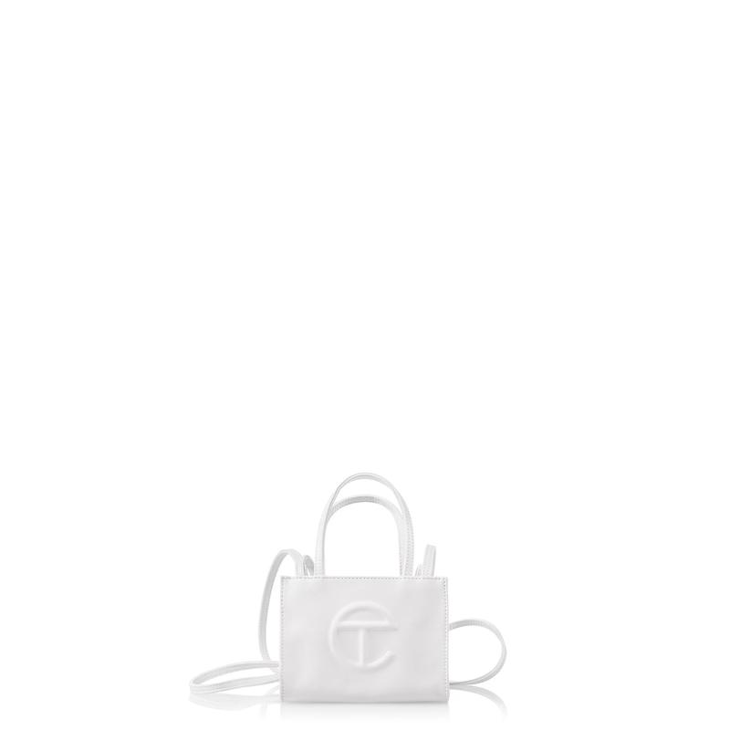 Telfar Small White Shopping Bag- Perfect for Grocery and Travel