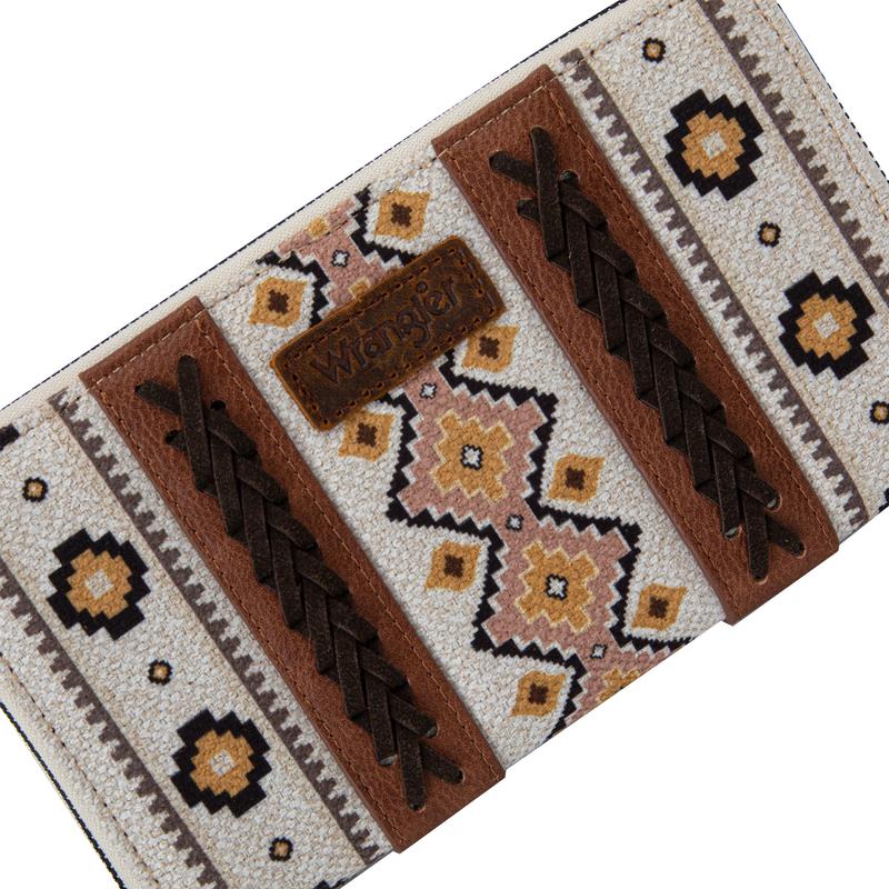 Wrangler Western Wristlet Wallet Boho Aztec Credit Card Holder for Women-Fall Fashion woman gift