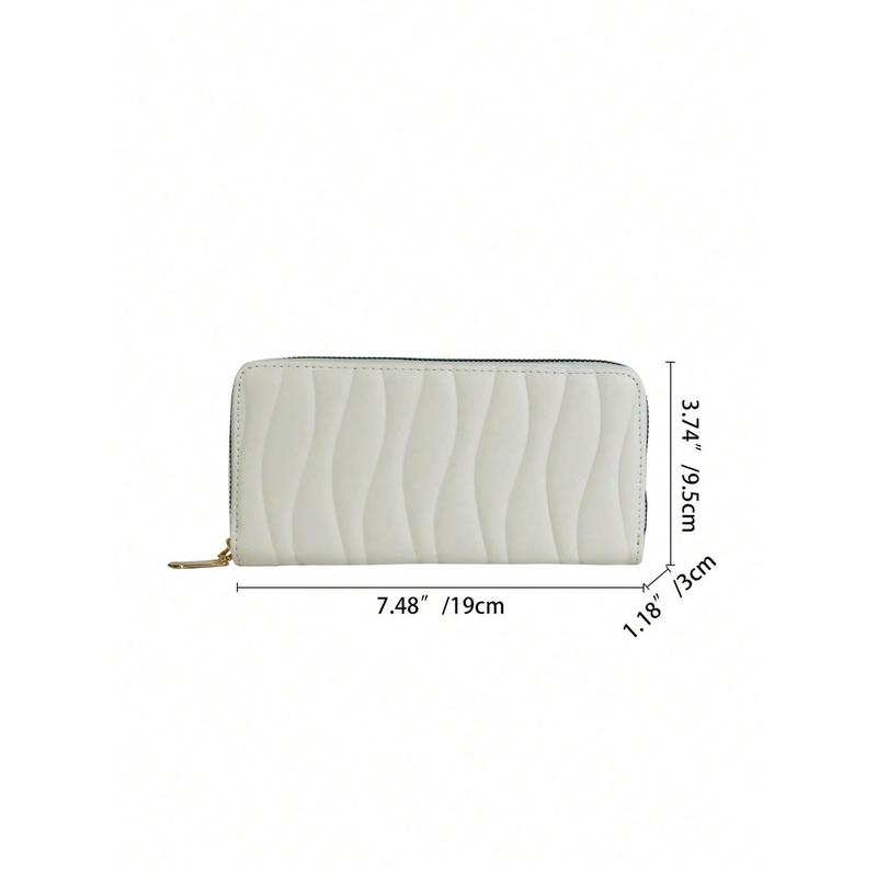 Fashionable Minimalist Delicate Long Wallet Slim Portable Money Cash White-Collar Workers For Female For Women College Work Business Commute Office For Anniversary For Birthday Gift On Valentine Day Gift Present Business Casual