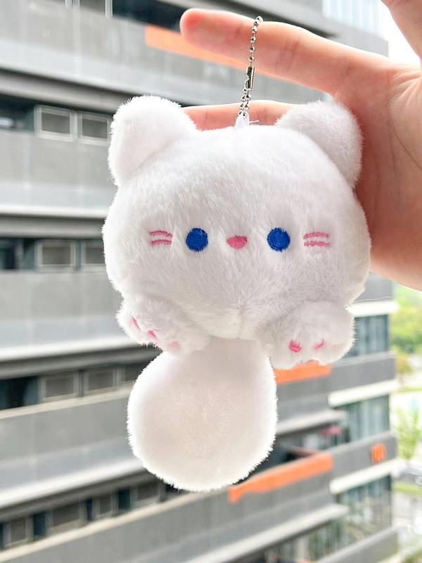 Cute Cartoon Cat Design Bag Charm, Kawaii Plush Bag Charm, Keychain Pendant, Bag Decoration, Fashion Bag Charm for Women & Girls