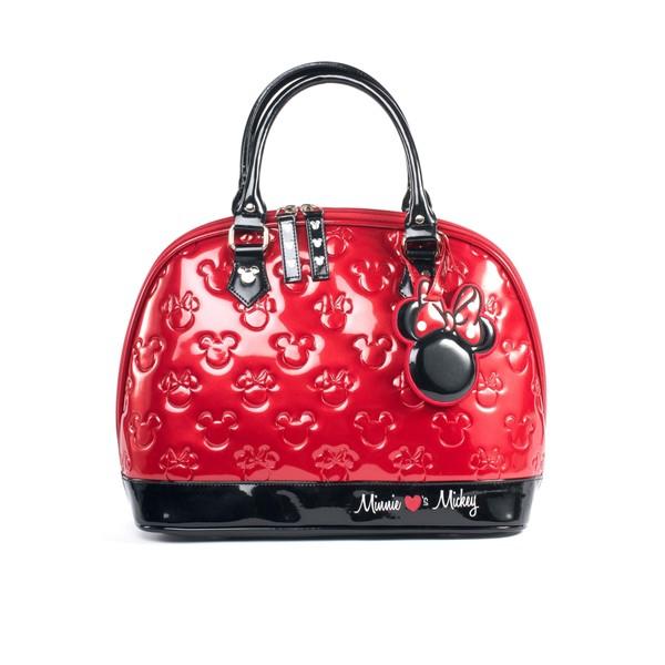 Loungefly Mickey and Minnie Disney Embossed Bag