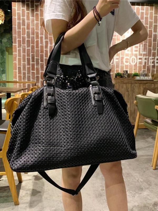 2024 New Style Large Capacity Travel Bag, Luxury Designer Fashionable Zipper Shoulder Bag for Women, Casual Versatile Tote Bag for Daily Life & Work