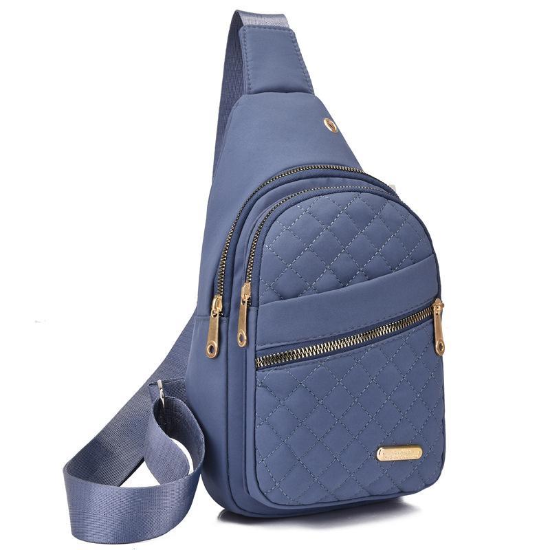 New Quilted Zipper ChestBag for Women, New Fashion Versatile Sling Bag for Party, Daily, Multifunctional Matching Multiple Pocket Design for Daily, Limited Time Offer