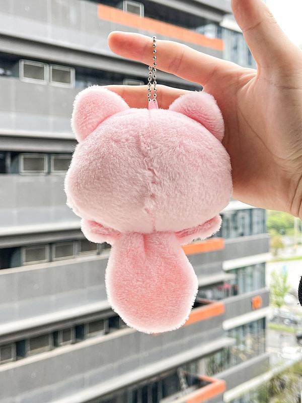 Cute Cartoon Cat Design Bag Charm, Kawaii Plush Bag Charm, Keychain Pendant, Bag Decoration, Fashion Bag Charm for Women & Girls