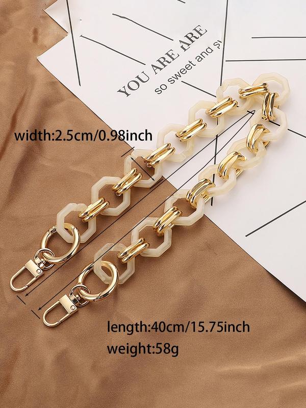 Vintage Ombre Chain Bag Strap, Fashionable Bag Strap for Women's Shoulder Bag, 1 Count Casual Trendy Versatile High-quality Daily Bag Strap