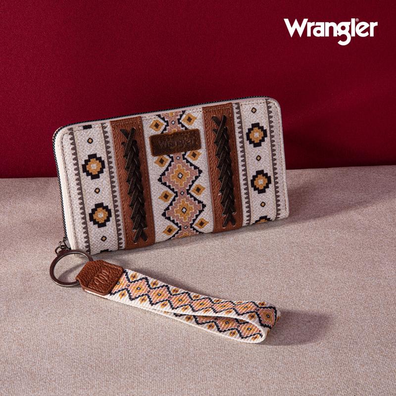 Wrangler Western Wristlet Wallet Boho Aztec Credit Card Holder for Women-Fall Fashion woman gift