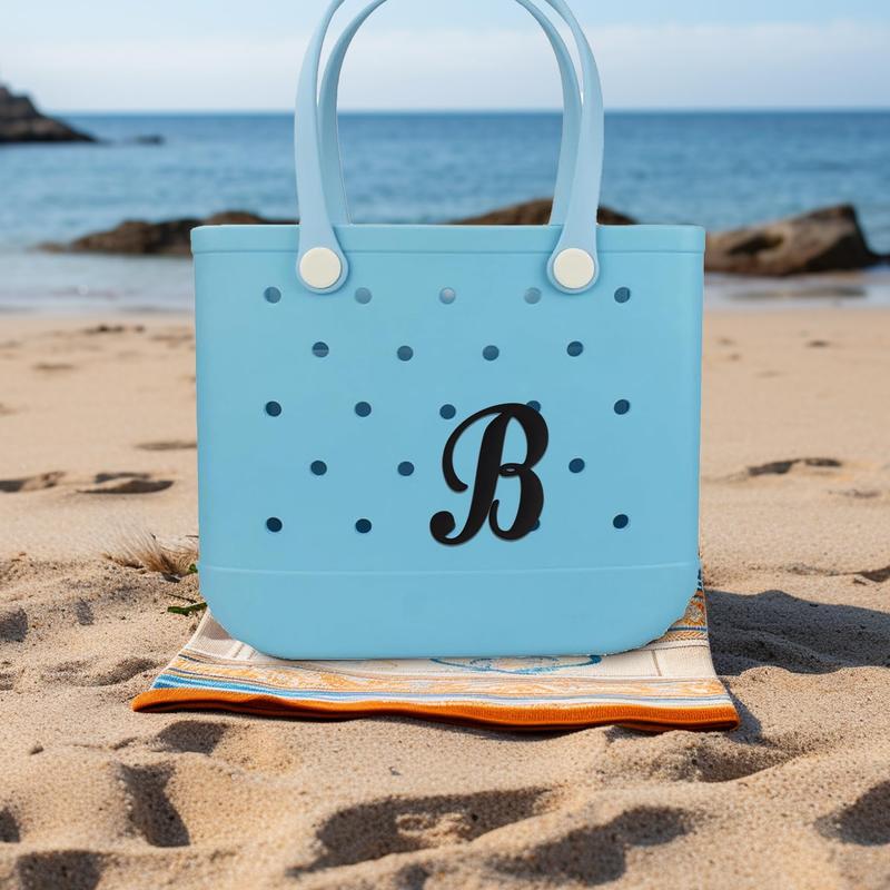 Decorations for Bogg Bag Beach Bag,Bag Accessories for Alphabet Lettering,Bag 3D Printed Alphabet letters