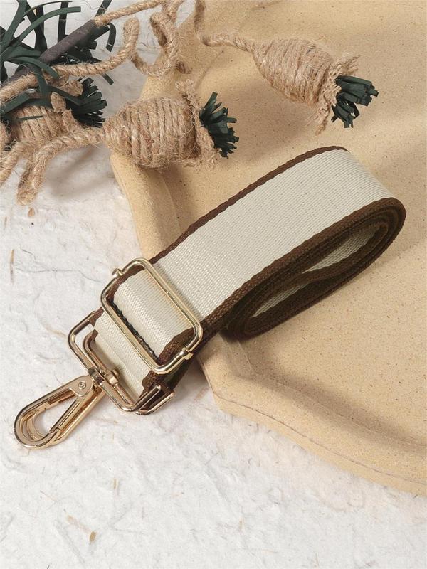 Simple Contrast Binding Design Bag Strap, Adjustable Nylon Bag Strap, Multifunctional Travel Accessory