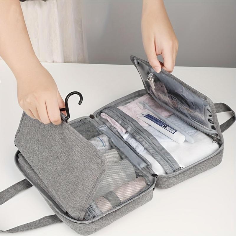 Large Capacity Toiletry Bag, 1 Count Waterproof Foldable Dry & Wet Separation Travel Bag, Multi-functional Storage Bag for Home Travel