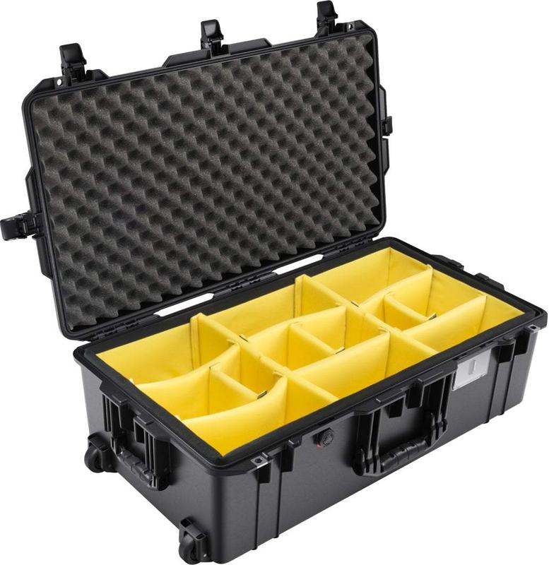 Pelican 1615 Air Case - Polypropylene ABS Material, Lightweight & Durable for Airline Check-In Size, Retractable Handle and Quiet Wheels