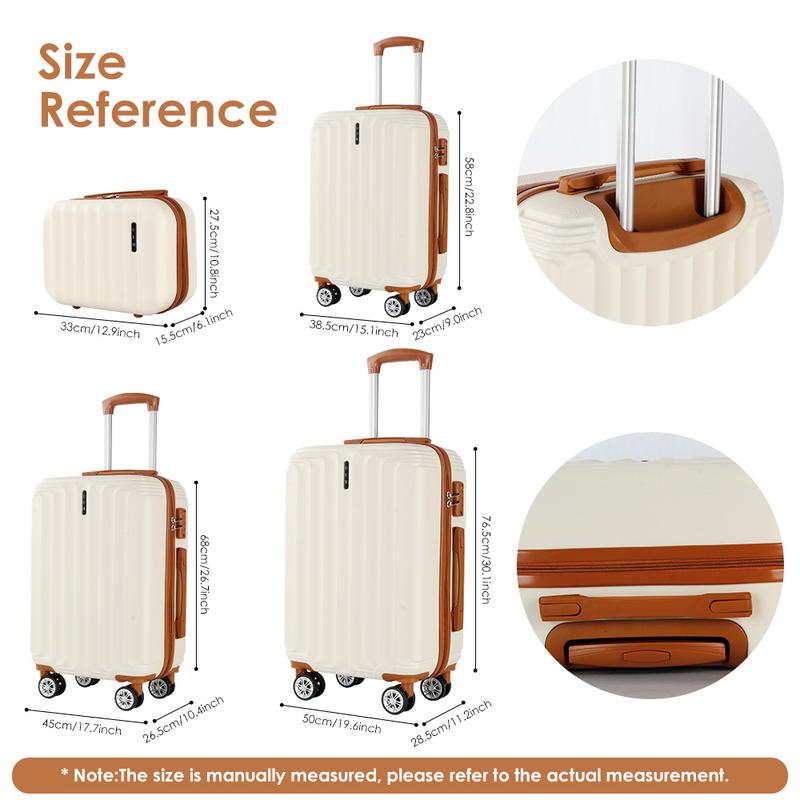 UUH luggage sets(9pcs 6pcs 7pcs 8pcs 4pcs) with TSA Locks - suitcase for travel, Hardshell Luggage Spinner Wheels Hardshell Lightweight