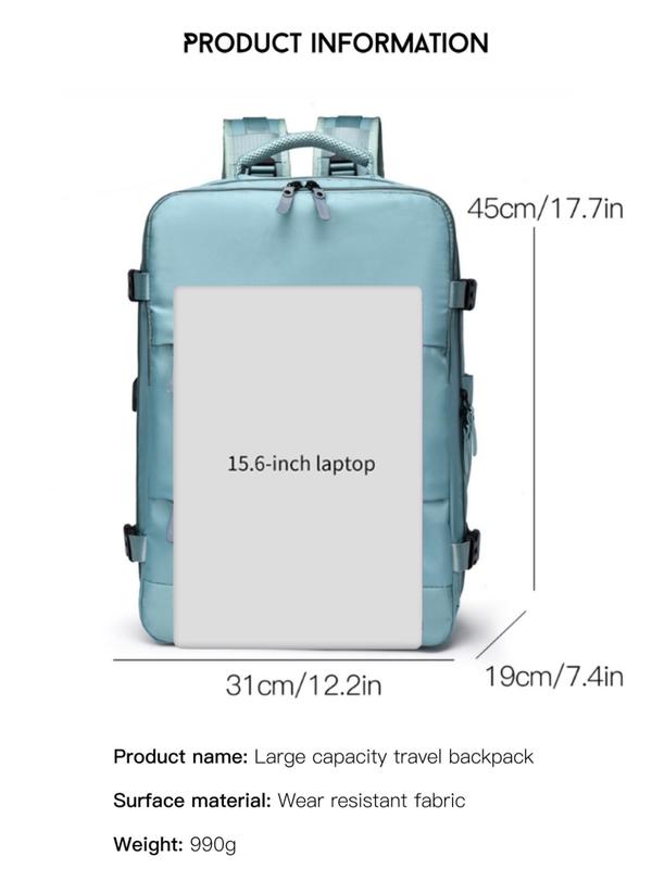 Summer Casual Large Capacity School Backpack, Waterproof Outdoor Sports Bag, Lightweight Travel Bag with Adjustable Strap for Men & Women