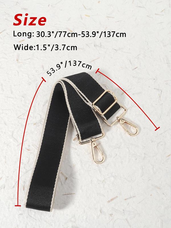 Simple Contrast Binding Design Bag Strap, Adjustable Nylon Bag Strap, Multifunctional Travel Accessory