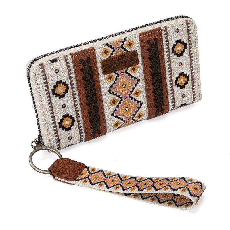 Wrangler Western Wristlet Wallet Boho Aztec Credit Card Holder for Women-Fall Fashion woman gift