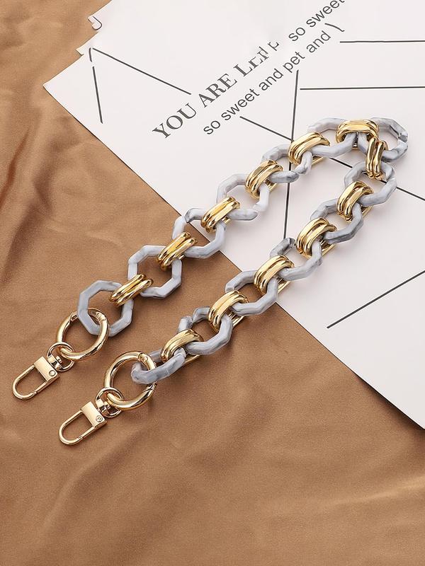 Vintage Ombre Chain Bag Strap, Fashionable Bag Strap for Women's Shoulder Bag, 1 Count Casual Trendy Versatile High-quality Daily Bag Strap