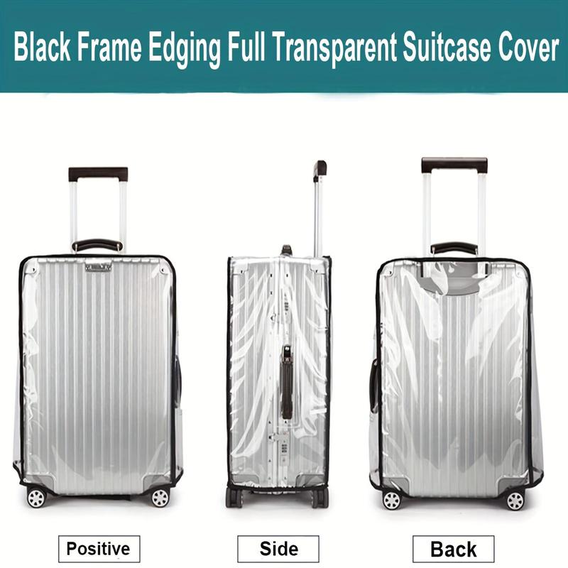 Clear Luggage Protector Cover, 1 Count Transparent Suitcase Protective Case, Travel Luggage Dust Cover for Various Suitcase Sizes