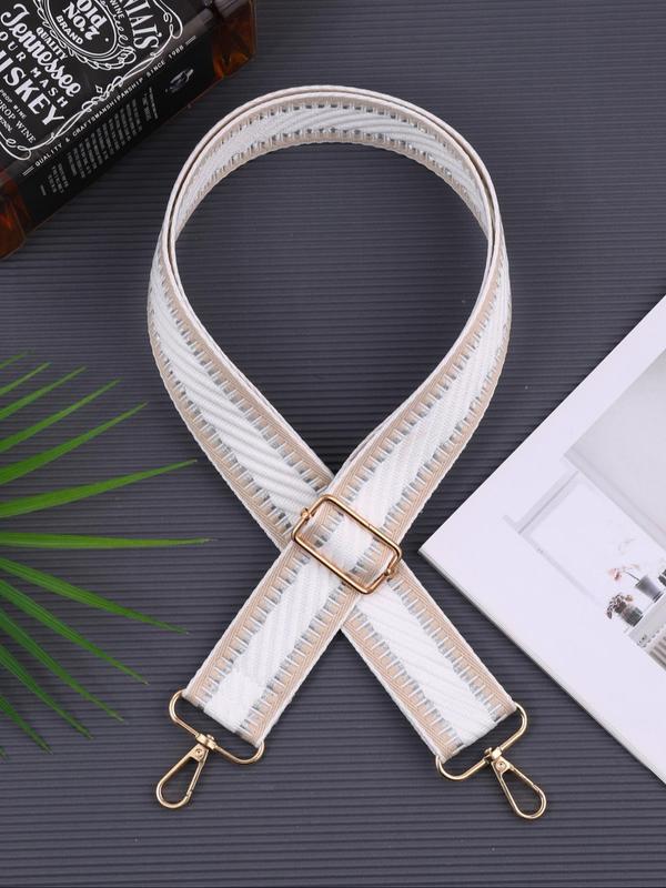 Fashionable Geometric Pattern Bag Strap, Casual Detachable Adjustable Shoulder Strap for Crossbody Bag, Vintage All-match Bag Accessories for Bag Decor