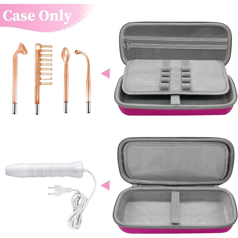 High Frequency Wand Case for Nuderma Houzzi Uupas Titoe,Hard Storage Protective Carrying Case Compatible with Portable Handheld   Wand Machine and Attachments (Case Only)