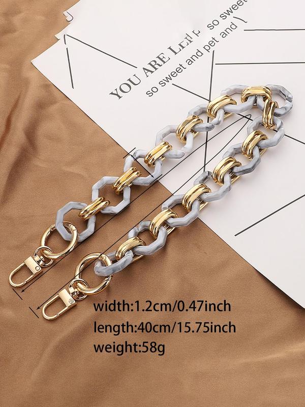 Vintage Ombre Chain Bag Strap, Fashionable Bag Strap for Women's Shoulder Bag, 1 Count Casual Trendy Versatile High-quality Daily Bag Strap