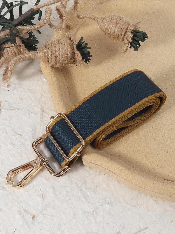 Simple Contrast Binding Design Bag Strap, Adjustable Nylon Bag Strap, Multifunctional Travel Accessory