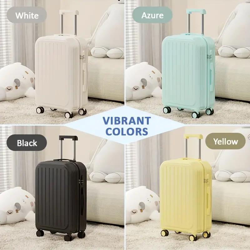 2024 Multifunctional Travel Luggage: Lightweight 20-26 Inch Carry-On with 360-Degree Wheels, Password Lock, Durable Construction, Trolley Function, and Rechargeable Features