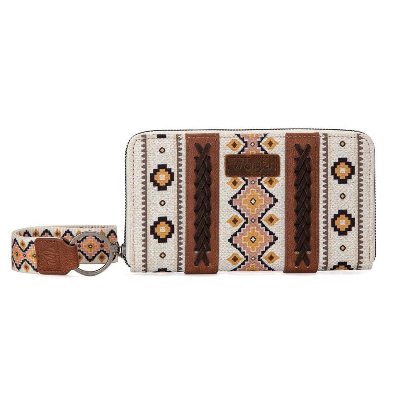 Wrangler Western Wristlet Wallet Boho Aztec Credit Card Holder for Women-Fall Fashion woman gift