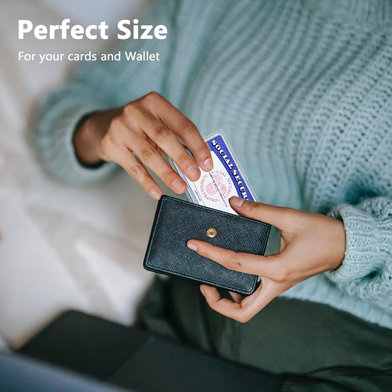 6 Pack Social Security Card Protector Medicare Card Protector Sleeve Social Security Card Holder Credit Card Sleeves Protective case for Drivers License、Credit Card 、SSN Card，3.8x2.32in.