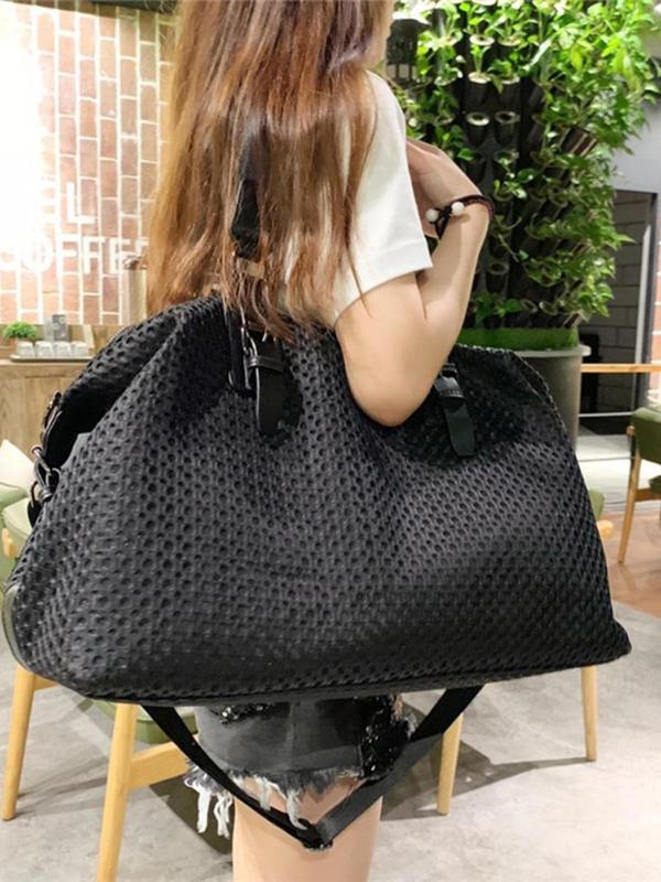 2024 New Style Large Capacity Travel Bag, Luxury Designer Fashionable Zipper Shoulder Bag for Women, Casual Versatile Tote Bag for Daily Life & Work