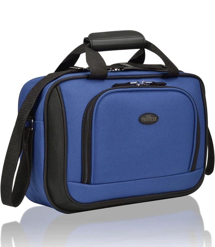 U.S. Traveler Rio Rugged Fabric Luggage, Royal Blue, 2 Wheel