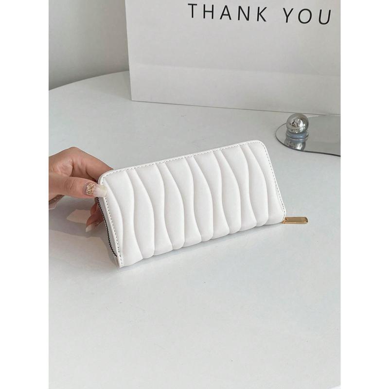 Fashionable Minimalist Delicate Long Wallet Slim Portable Money Cash White-Collar Workers For Female For Women College Work Business Commute Office For Anniversary For Birthday Gift On Valentine Day Gift Present Business Casual