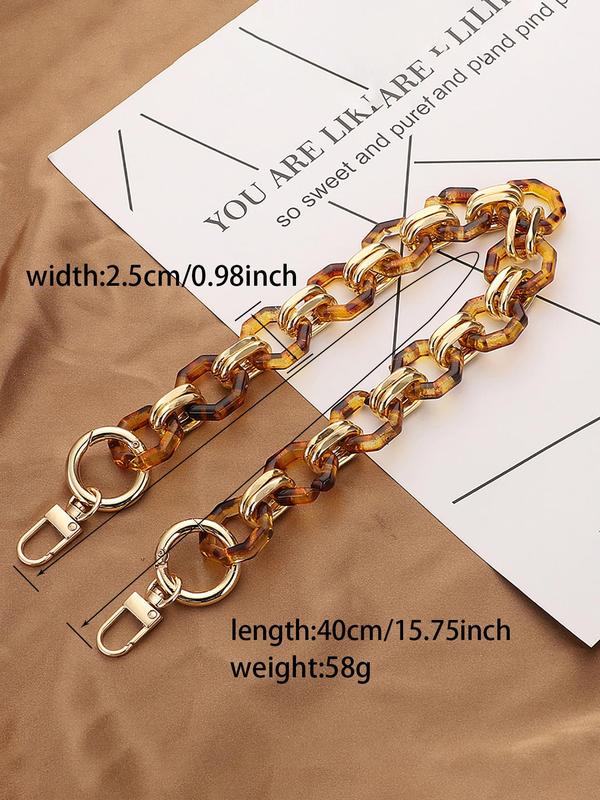 Vintage Ombre Chain Bag Strap, Fashionable Bag Strap for Women's Shoulder Bag, 1 Count Casual Trendy Versatile High-quality Daily Bag Strap