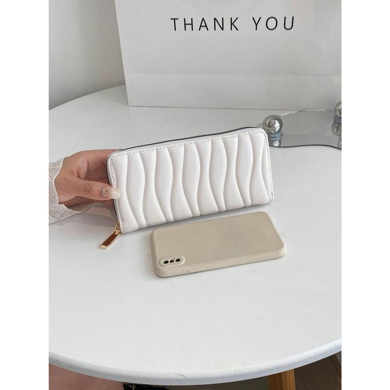 Fashionable Minimalist Delicate Long Wallet Slim Portable Money Cash White-Collar Workers For Female For Women College Work Business Commute Office For Anniversary For Birthday Gift On Valentine Day Gift Present Business Casual