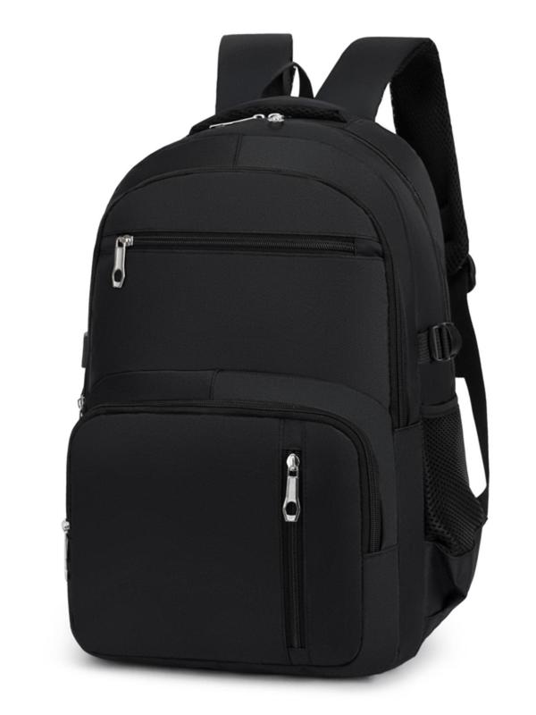 Business Plain Color Minimalist Computer Bag, Versatile Waterproof Durable Laptop Bag, All-match Travel Backpack for Men & Women for Business Trip & Travel