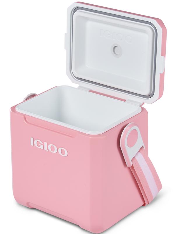 Igloo 11 QT Tag-a-Long Hard Sided Cooler, Blush, 14 Can Capacity