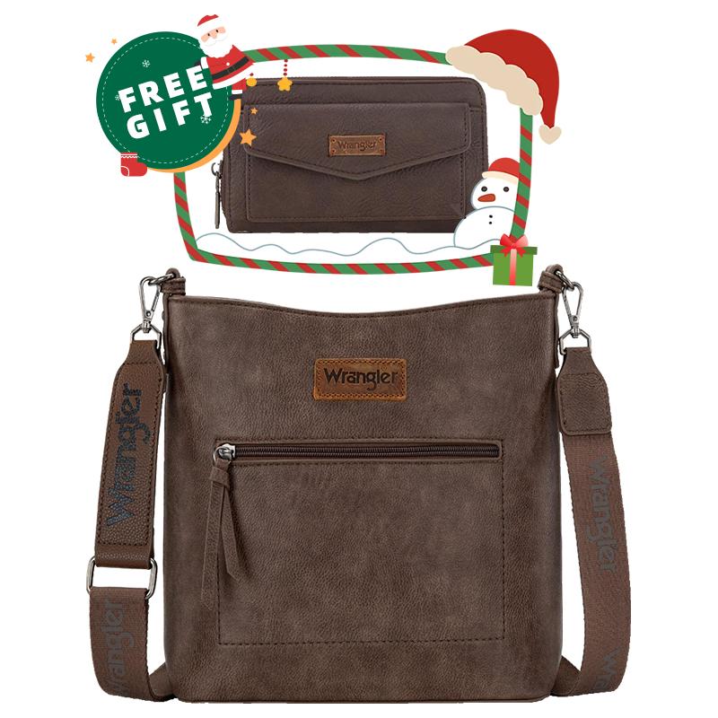 Wrangler Hot Sale Travel Crossbody Bags  with Free Matching Wallet– Stylish and Versatile Shoulder Bag Perfect for Everyday Use | WG117G-9360-154