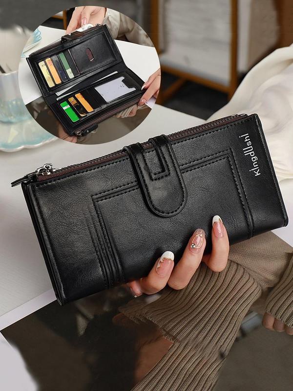 Women's Fashionable Letters Decor Long Wallet, Casual Multi Card Slot Card Holder, Business Fashion Wallet for Daily Use