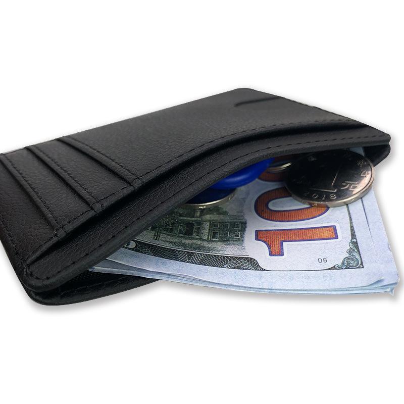 Random Color Portable RFID Blocking Card Holder, 1 Count Simple Multi Card Slot Card Holder, PU Leather Card Holder for Men & Women