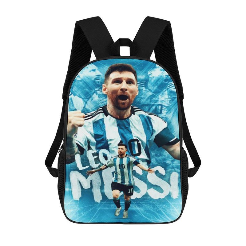 Lionel Messi Backpack Laptop Backpack For Men Women, Soccer Backpacks Shoulder Bag For Travel Hiking Camping Daypack