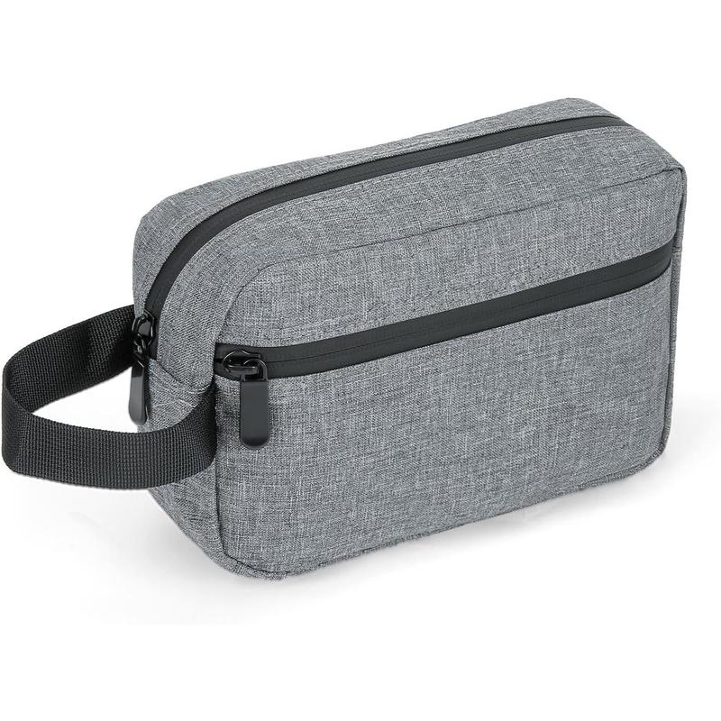 Travel Toiletry Bag for Men, Hanging Dopp Kit Travel Bag for Men Women, Mens Travel Bag Shaving Bag for Toiletries Accessories (Grey)