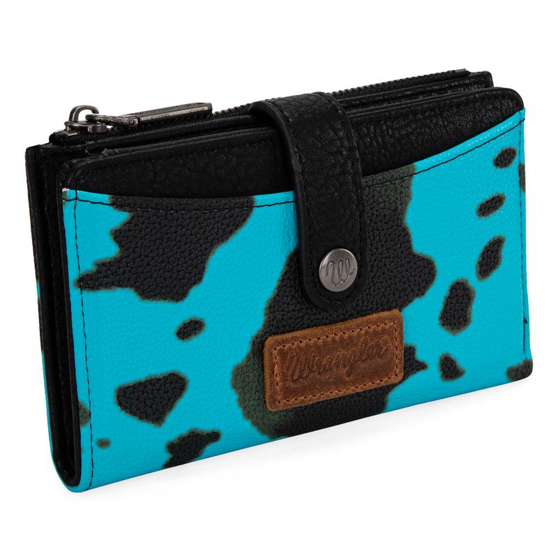 Wrangler Summer Moo Moo Cow Print Bifold Wallet