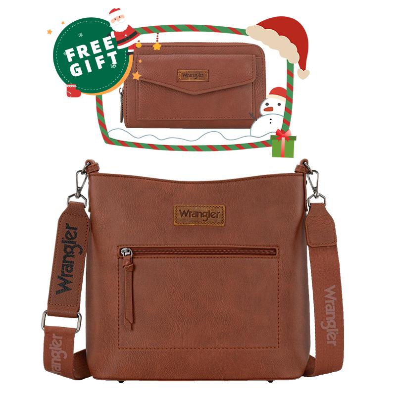 Wrangler Hot Sale Travel Crossbody Bags  with Free Matching Wallet– Stylish and Versatile Shoulder Bag Perfect for Everyday Use | WG117G-9360-154