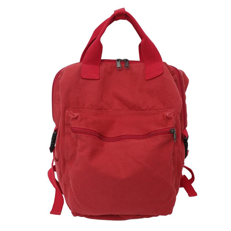 Fashion Lazy Leisure Washed-out Canvas College Students Bag Casual Simple Backpack Trendy All-Matching