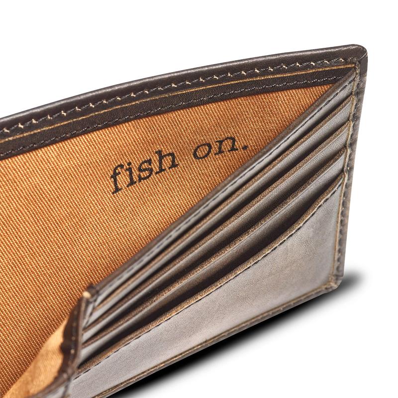 Bass Fish Double ID Bifold Wallet