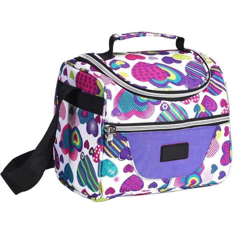 Lunch Bag insulated Lunch Box Cooler Bento Bags for School Work  with Adjustable Strap