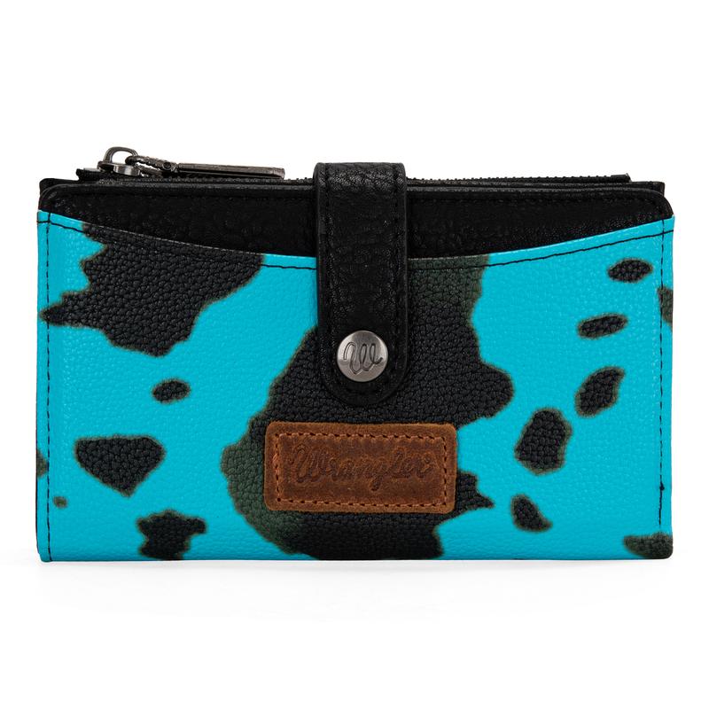 Wrangler Summer Moo Moo Cow Print Bifold Wallet