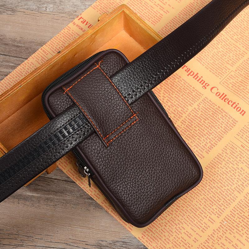 PU Leather Cell Phone Waist Holster Pouch Belt Loop Bag Cover