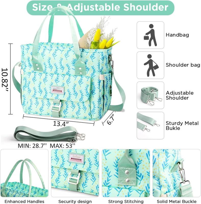 [Black Friday] [Cyber Monday]! Lunch Bags for Woman, Cute Insulated Lunch Cooler Bag Leakproof Large Lunch Tote Bag, Gift for Women Wife Lunch Box with Adjustable Strap Multi Pocket for Work Picnic Beach Camping