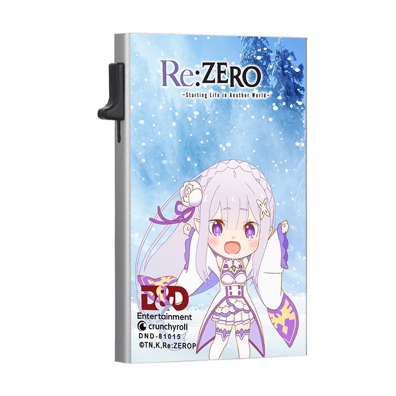 ReZero Emilia and Rem Anime Slim Wallet Card Holder with Cash Strap Officially Licensed Brand New